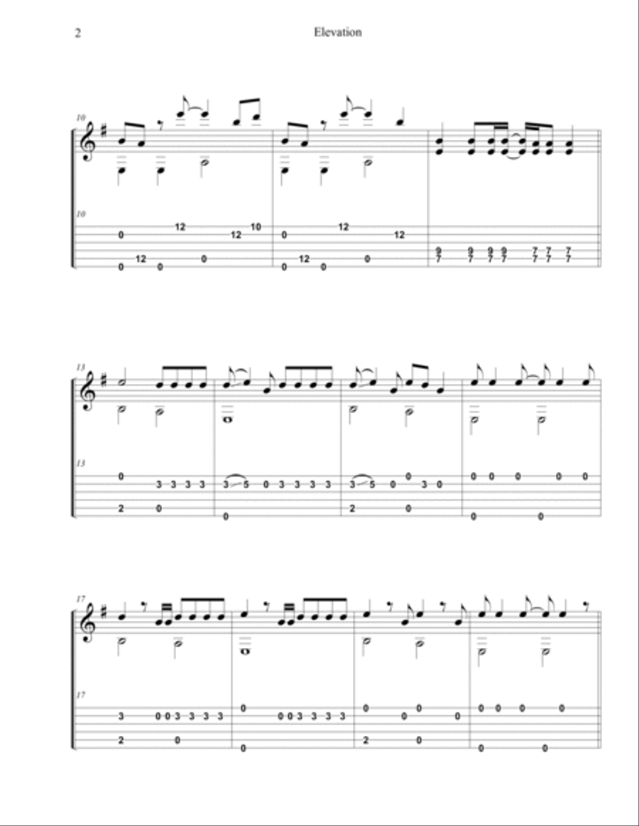 Elevation Electric Guitar scores gallery preview page 2