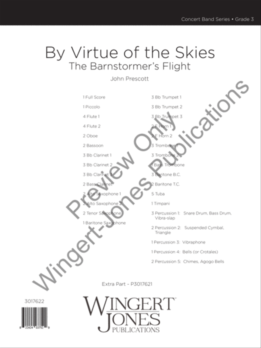 By Virtue of the Skies Concert Band scores gallery preview page 2