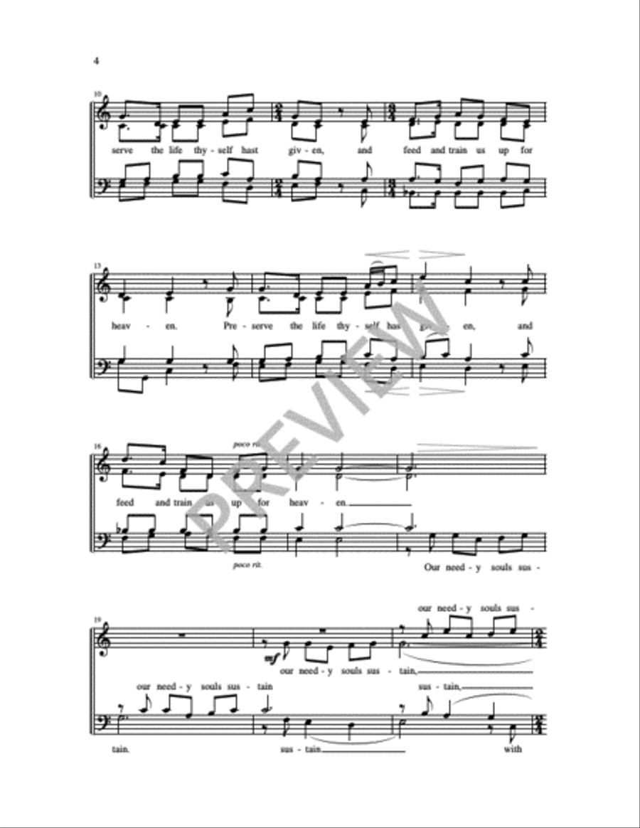 Two Communion Motets Two Communion Motets 4-Part scores gallery preview page 5