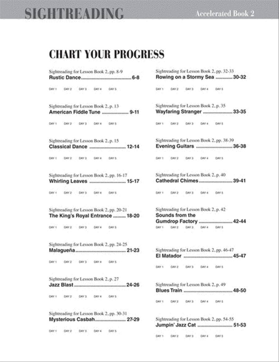 Accelerated Piano Adventures Sightreading Book 2 Piano Method scores gallery preview page 2