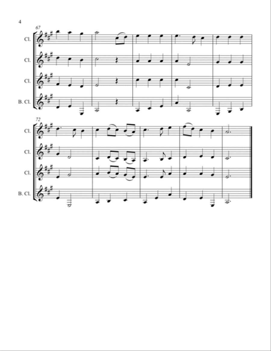 Faith Of Our Fathers and Come Thou Almighty King Woodwind Quartet scores gallery preview page 4