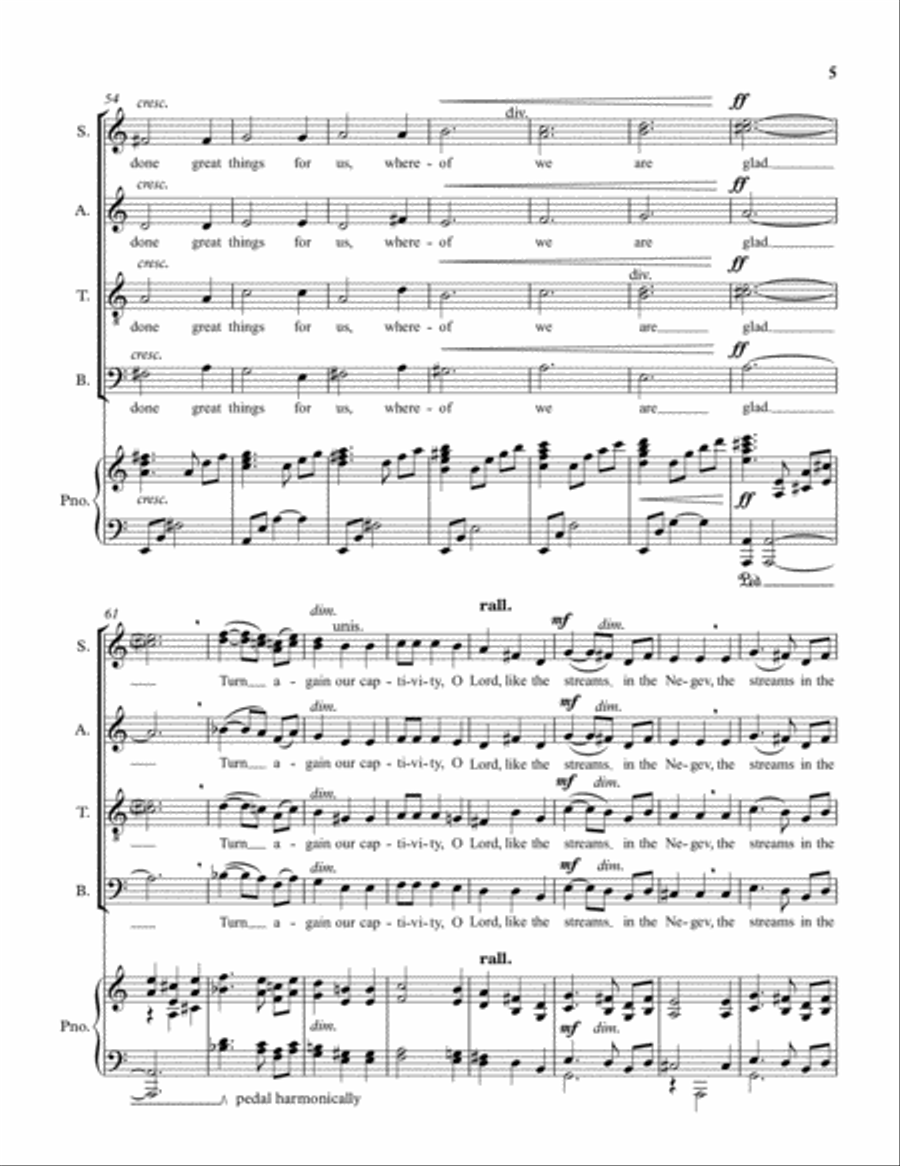 They That Sow in Tears 4-Part scores gallery preview page 6