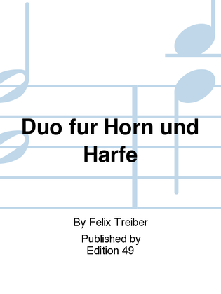 Duo fur Horn und Harfe