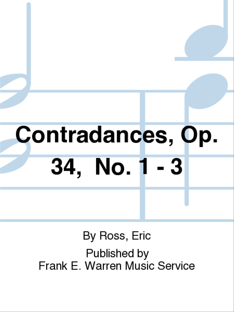 Contradances, Op. 34, No. 1 - 3 Guitar scores gallery preview page 1