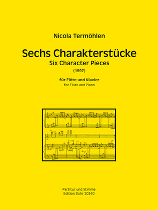 Book cover for Sechs Charakterstücke für Flöte und Klavier (1997)