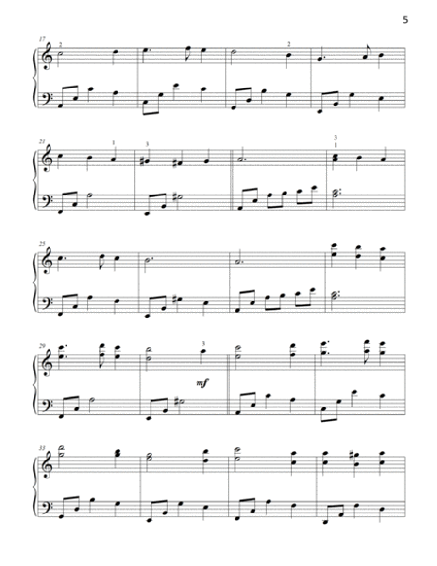 A Peaceful Christmas - 8 Lyrical Arrangements for Intermediate and Late Intermediate Pianists Piano Solo scores gallery preview page 5