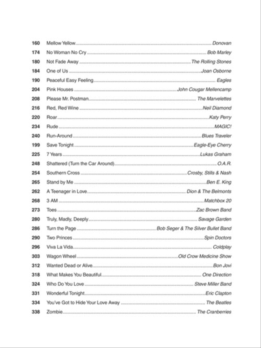 The Four Chord Songbook Piano, Vocal, Guitar scores gallery preview page 3