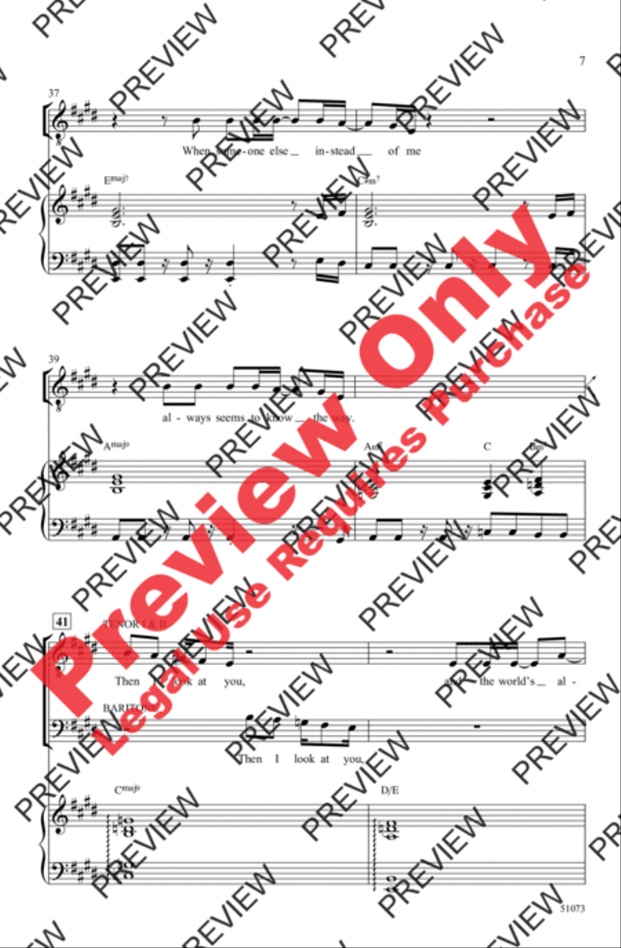 Lovely Day Men's Choir scores gallery preview page 7