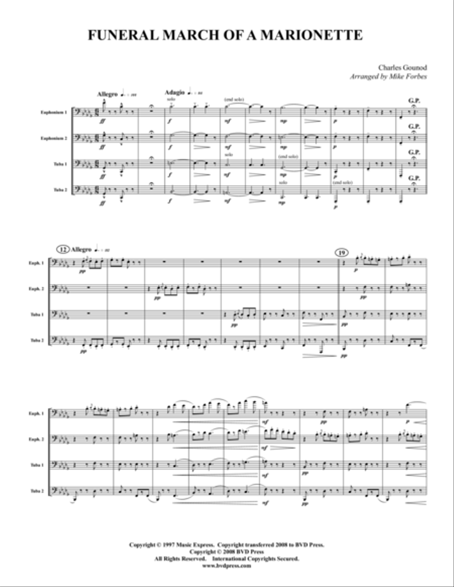 Funeral March EETT scores gallery preview page 1