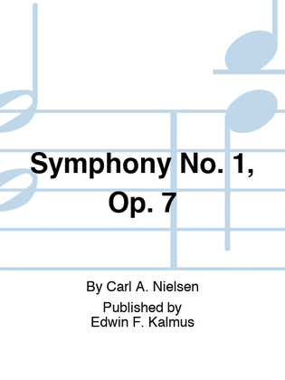 Book cover for Symphony No. 1, Op. 7
