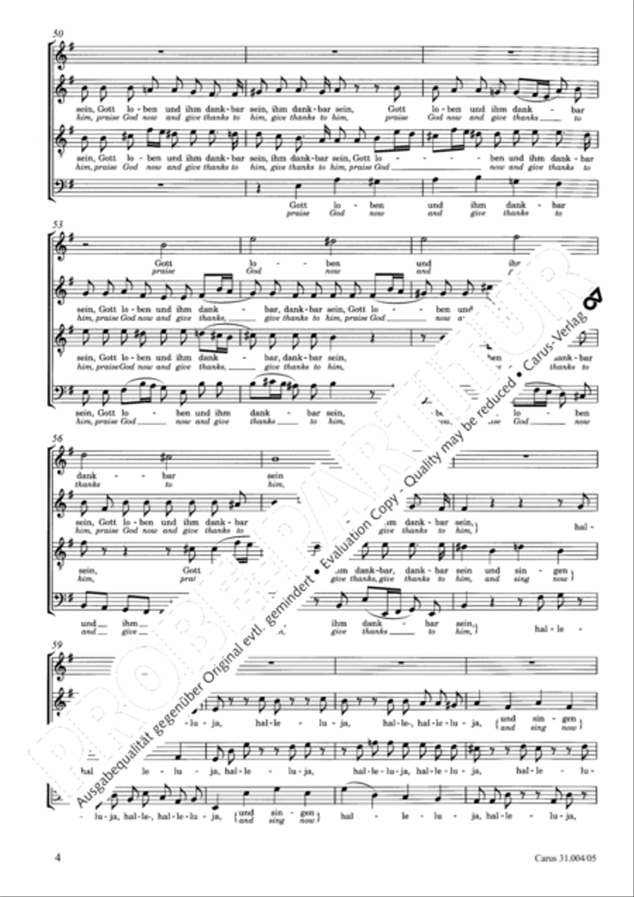 Christ lay in death's cold prison (Christ lag in Todesbanden) 4-Part scores gallery preview page 5