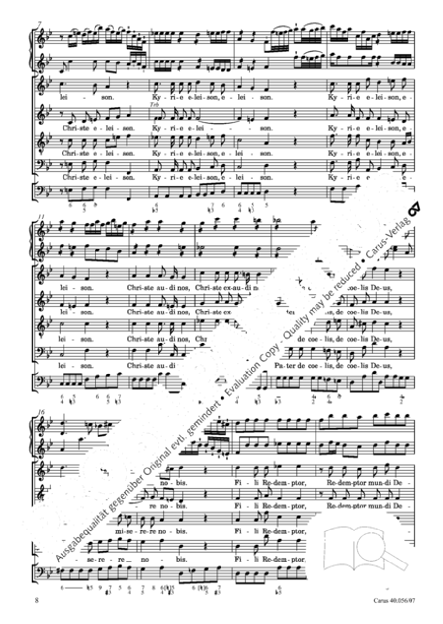 Litaniae Lauretanae in B und D Litaniae Lauretanae in B und D Orchestra scores gallery preview page 9