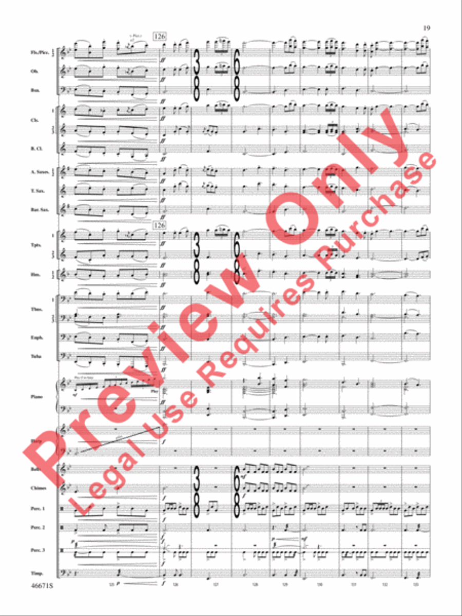 Celtic Wedding Concert Band scores gallery preview page 20