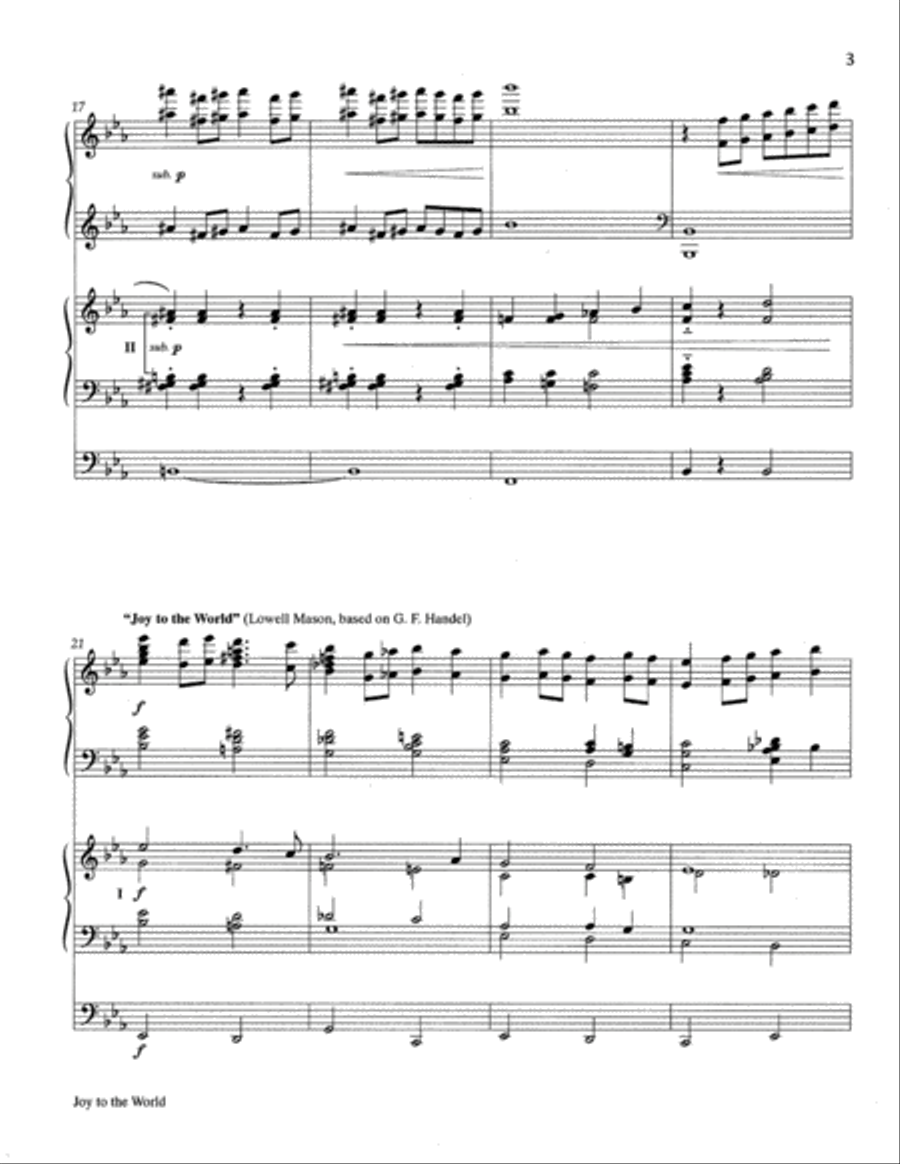 Joy to the World Joy to the World 4-Part scores gallery preview page 4