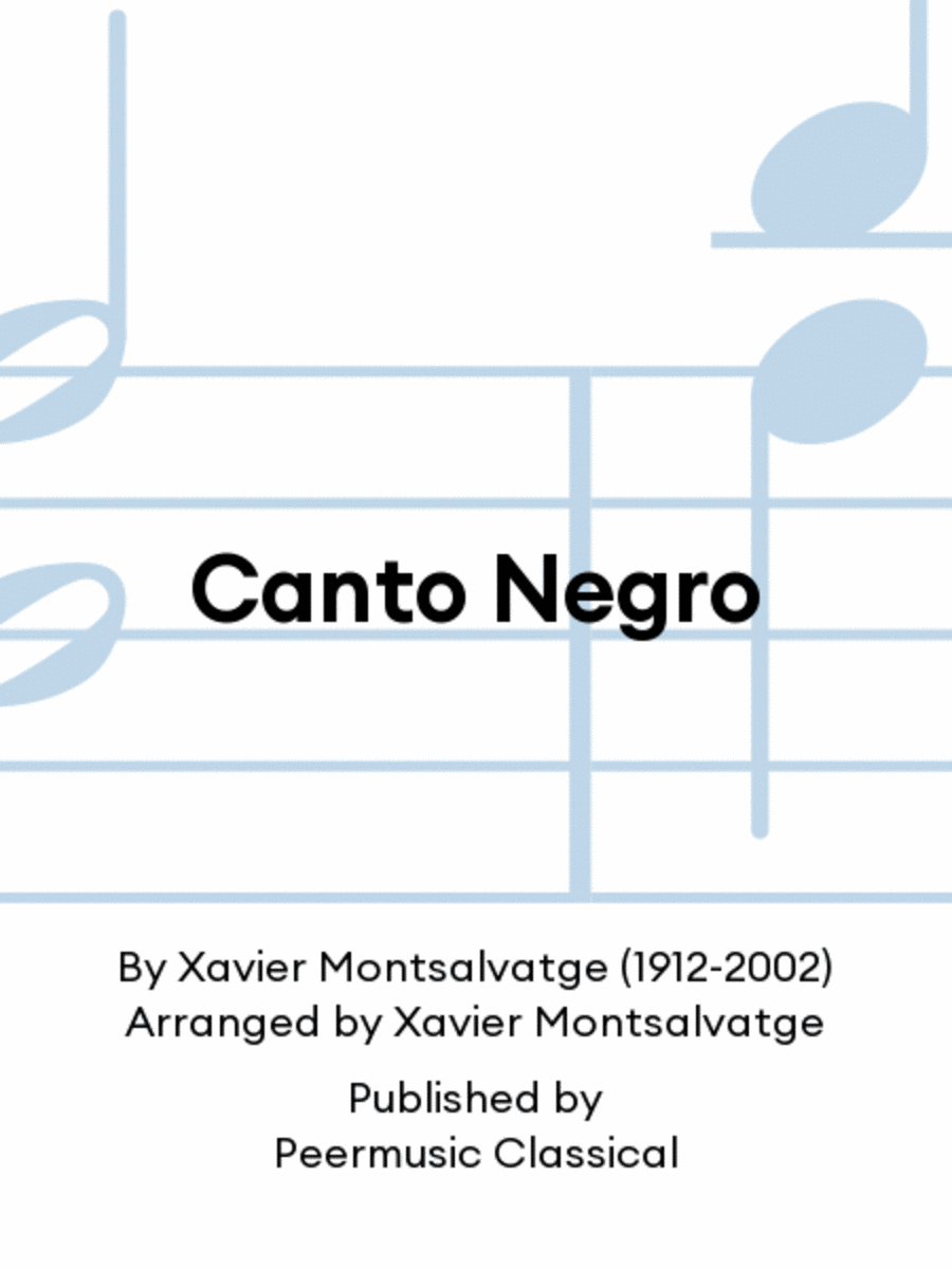 Canto Negro Canto Negro 4-Part scores gallery preview page 1