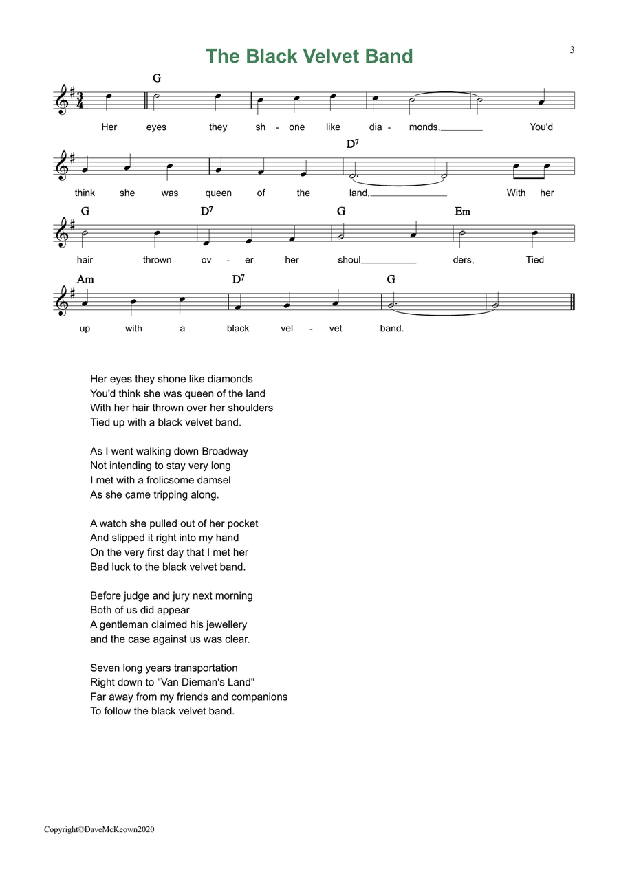 24 Favourite Songs of Ireland, for Tin Whistle Tin Whistle scores gallery preview page 3