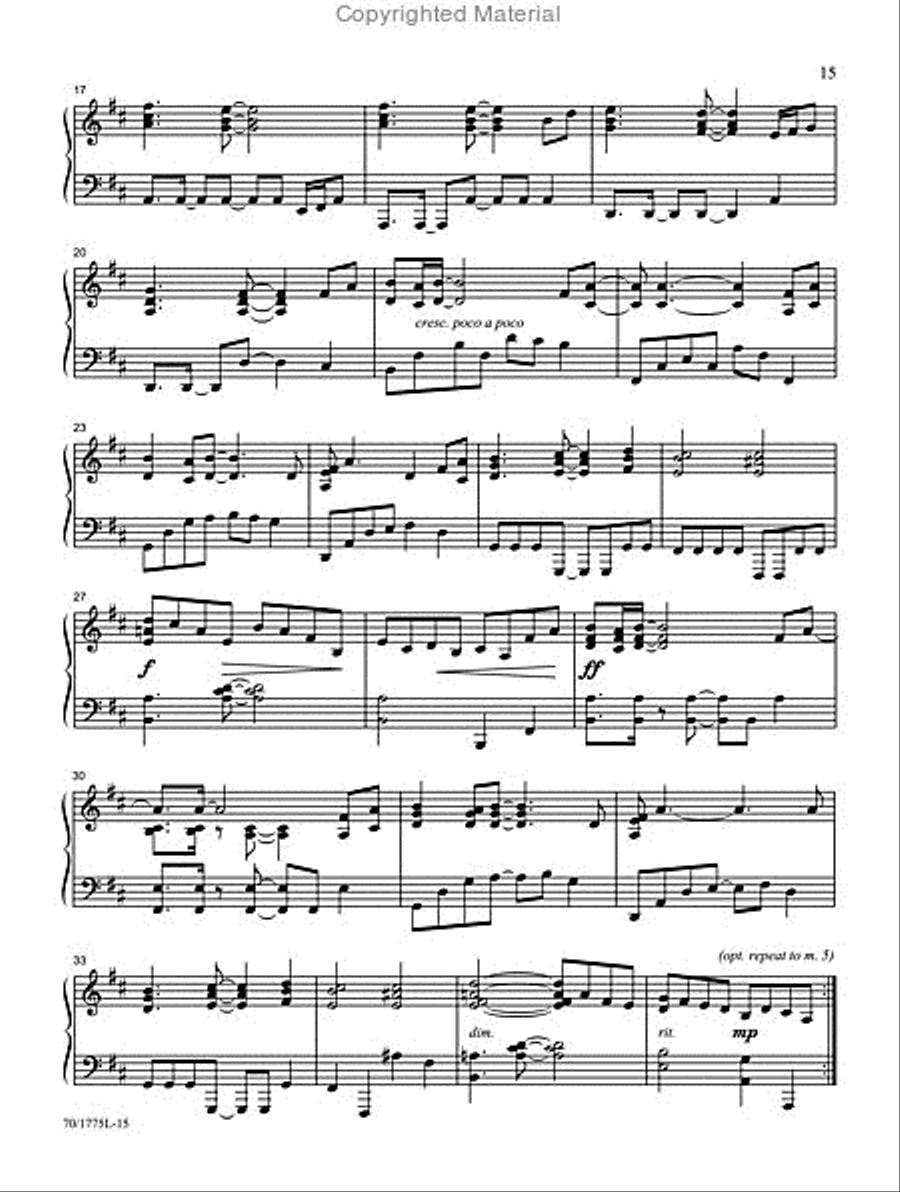 Shout To The Lord Shout To The Lord Piano Solo scores gallery preview page 6
