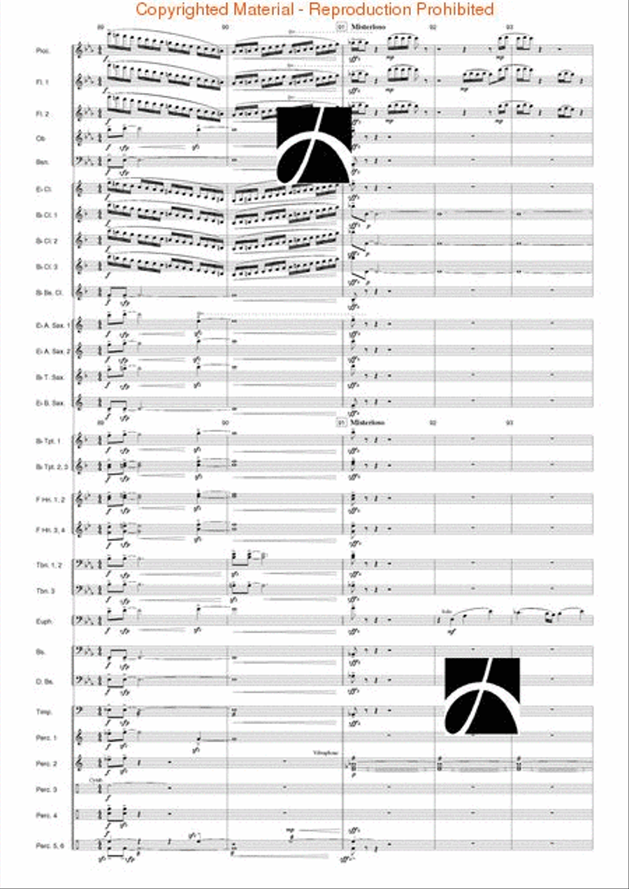 Hymn to the Infinite Sky Concert Band scores gallery preview page 20