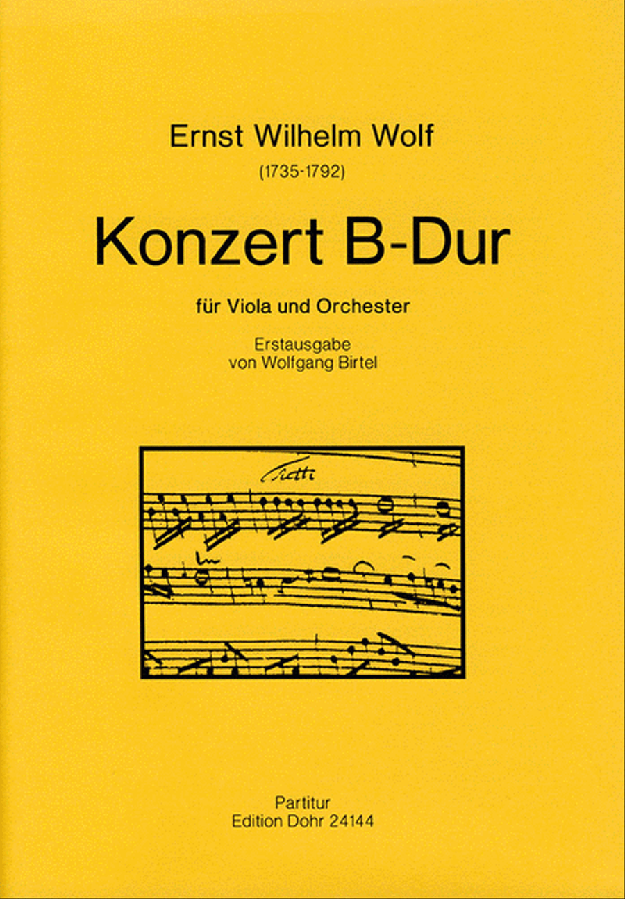 Konzert für Viola und Orchester B-Dur Orchestra scores gallery preview page 1