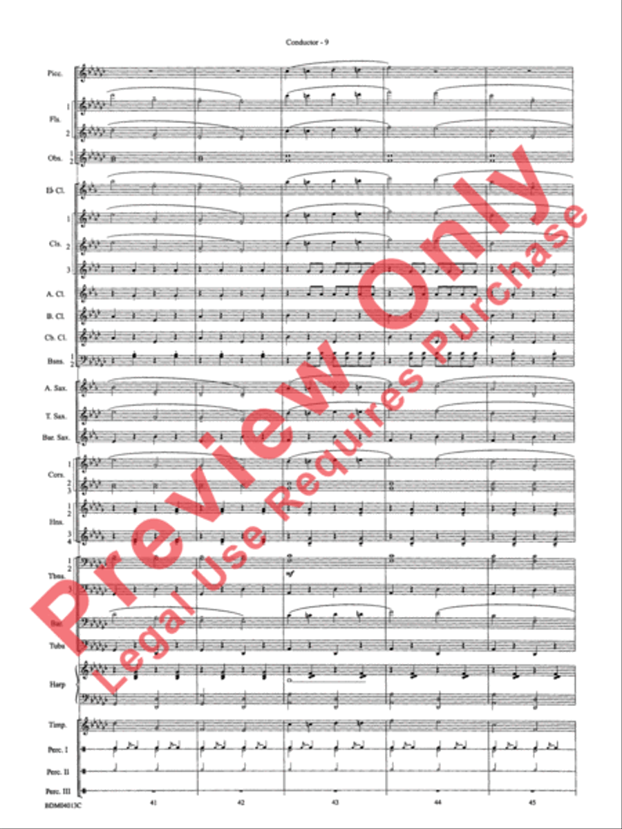 Nobles of the Mystic Shrine (March) Concert Band scores gallery preview page 12