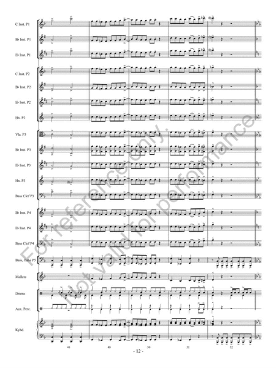 Santa Rocks The House Concert Band - Sheet Music page 13