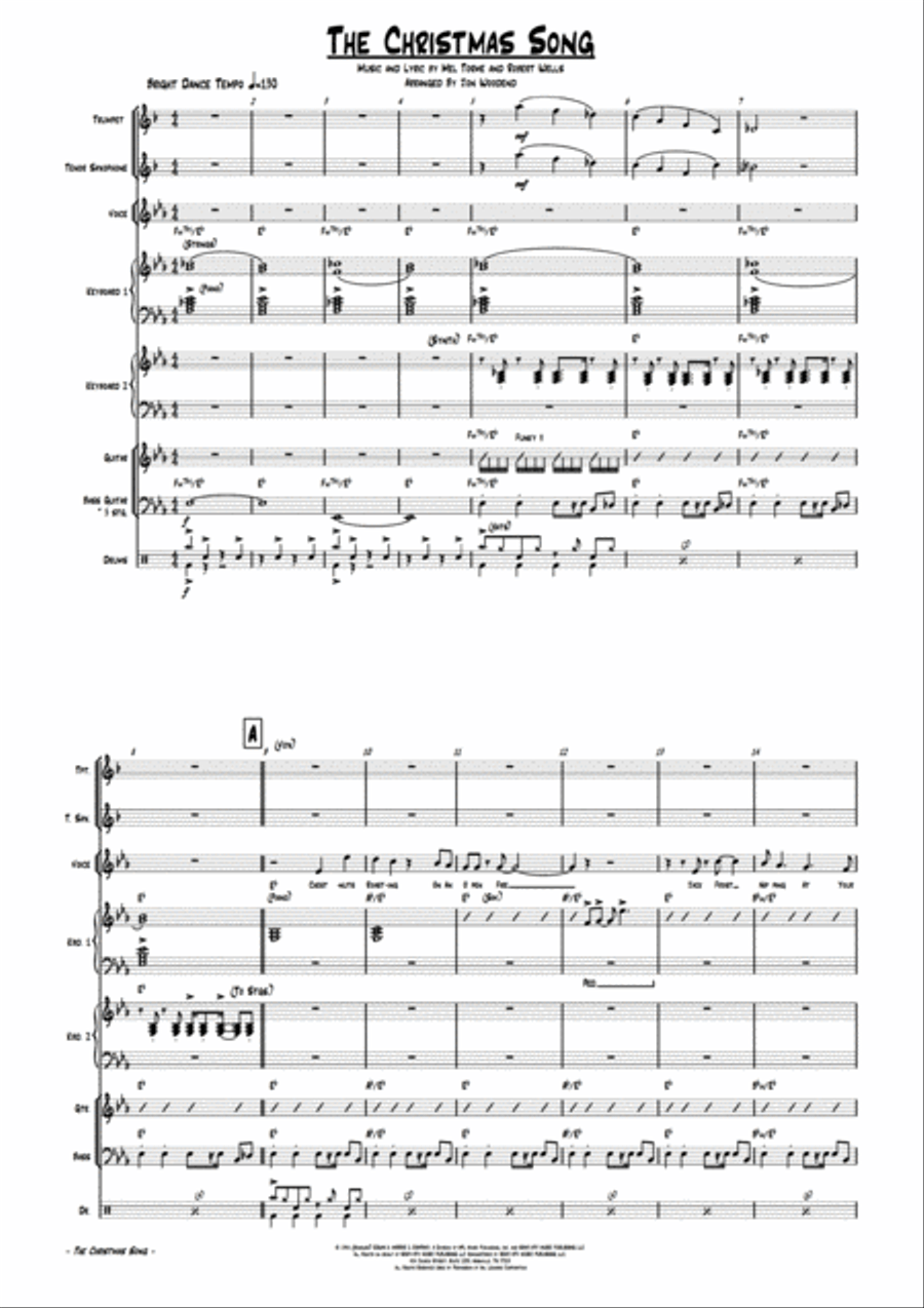 The Christmas Song (Chestnuts Roasting On An Open Fire) Small Ensemble scores gallery preview page 5
