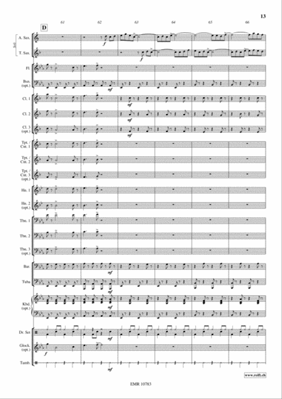 Down By The Riverside Concert Band scores gallery preview page 14