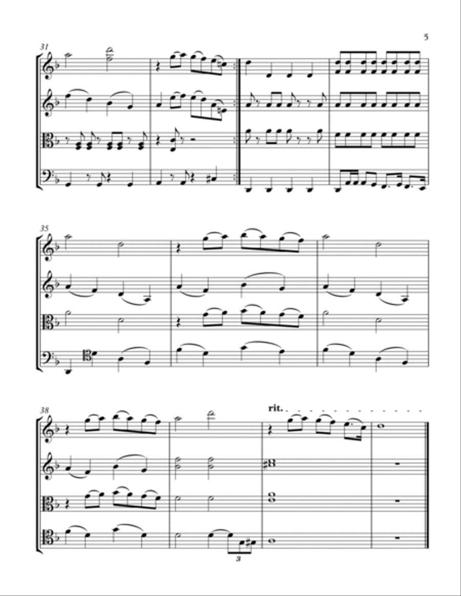 Back That Azz Up String Quartet scores gallery preview page 5