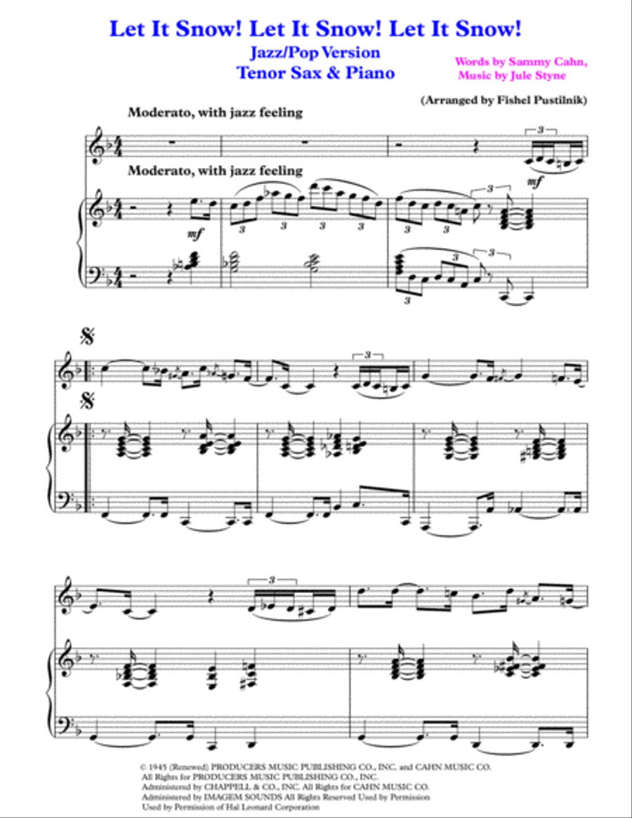 Let It Snow! Let It Snow! Let It Snow! Small Ensemble scores gallery preview page 2