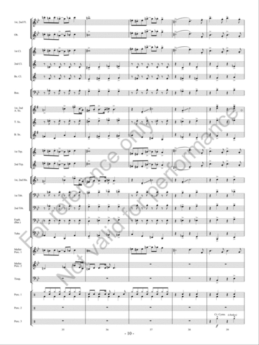 The Bluebonnet Revue Concert Band scores gallery preview page 11