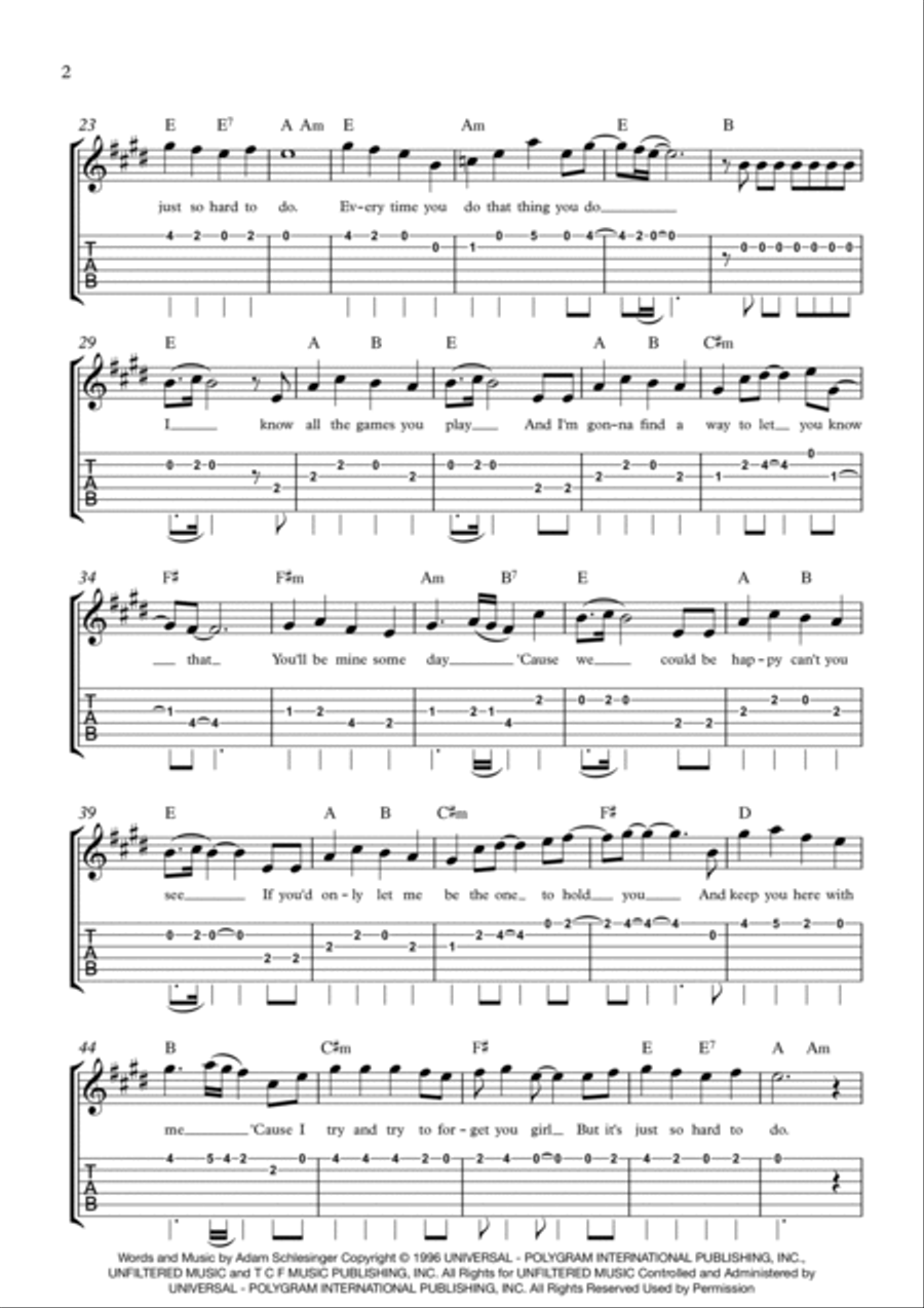 That Thing You Do! That Thing You Do! Guitar Tablature scores gallery preview page 2