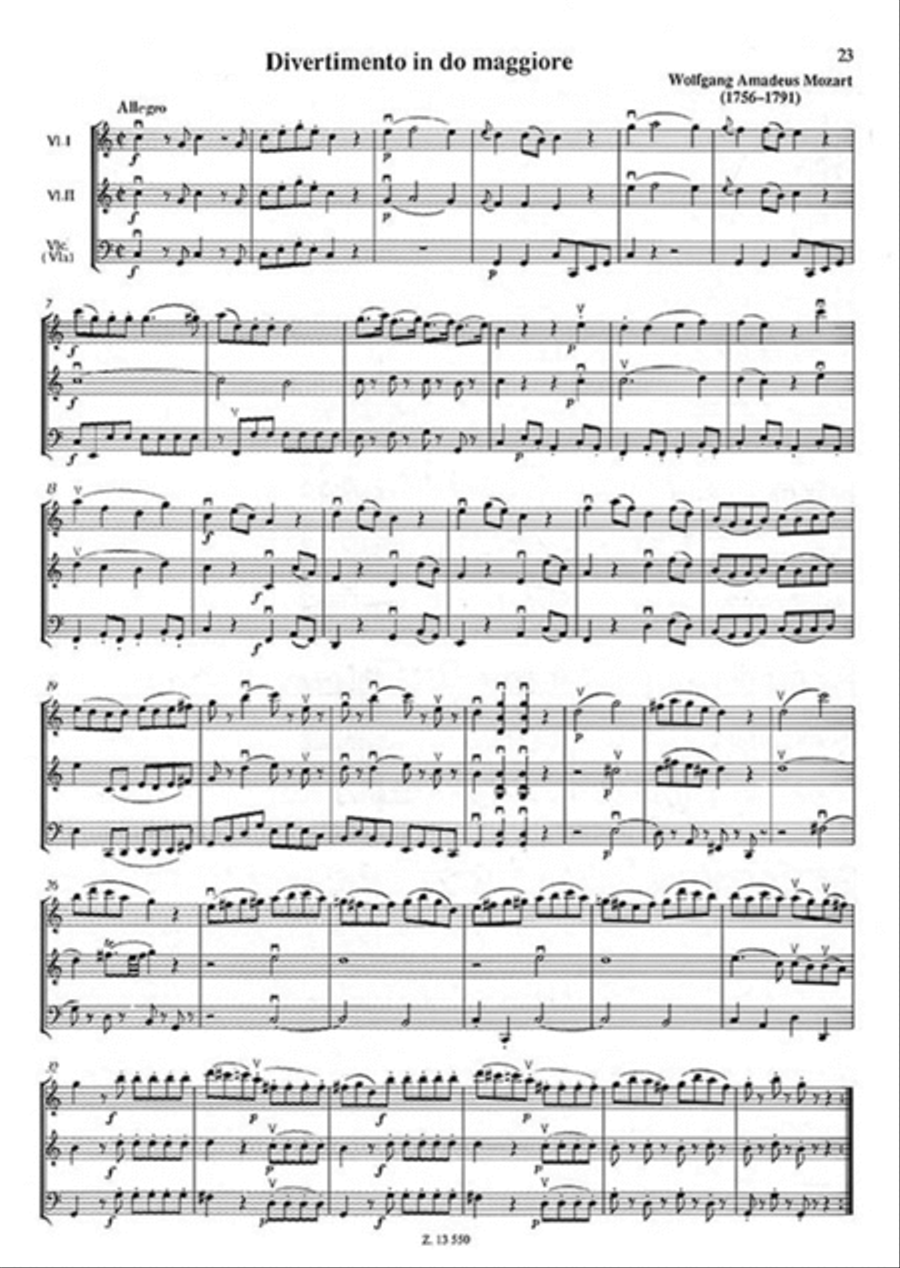 Kammermusikschule für Streicher III Das klassisch String Orchestra scores gallery preview page 3