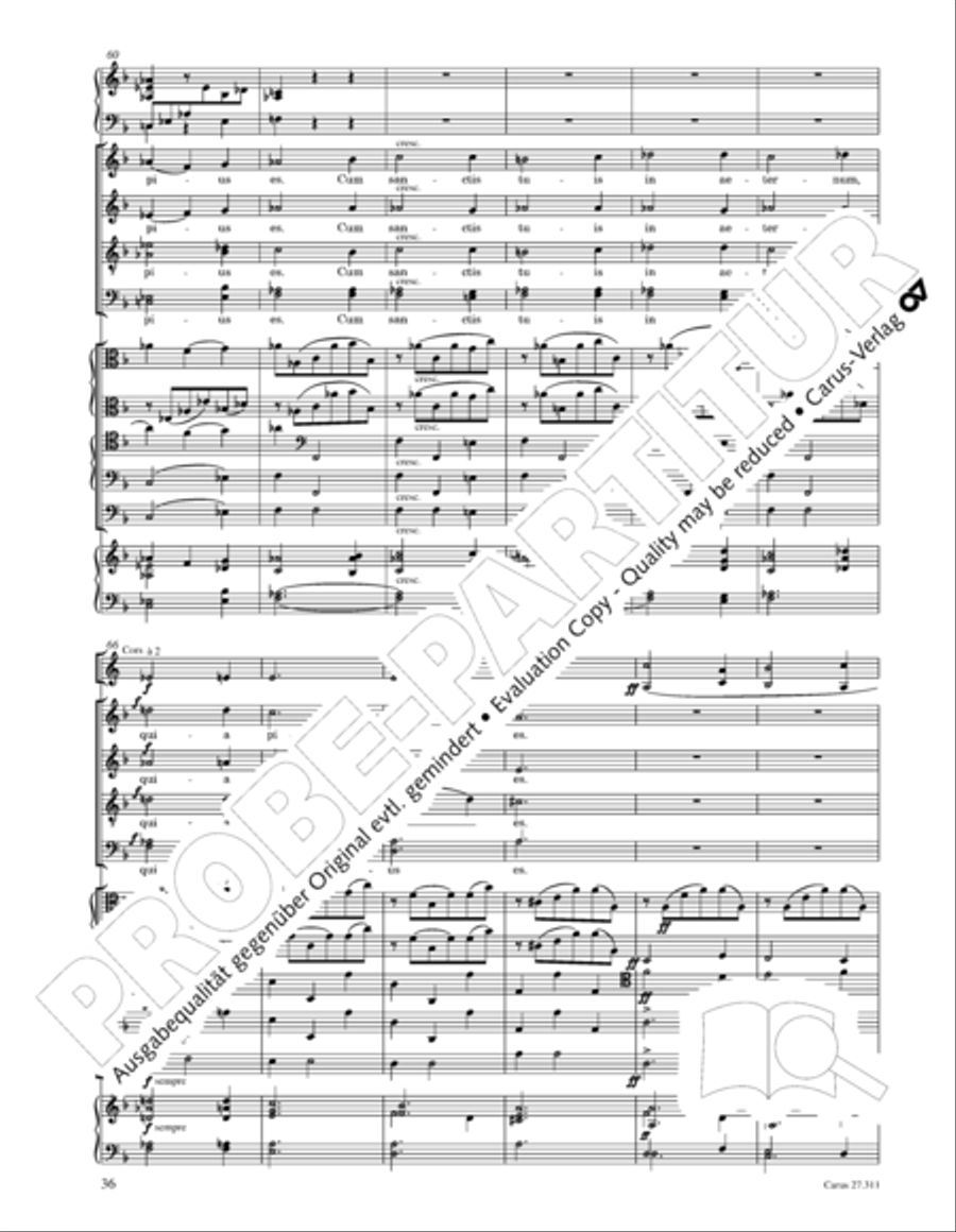 Requiem - church version (Requiem. Fassung mit kleinem Orchester) 4-Part scores gallery preview page 52