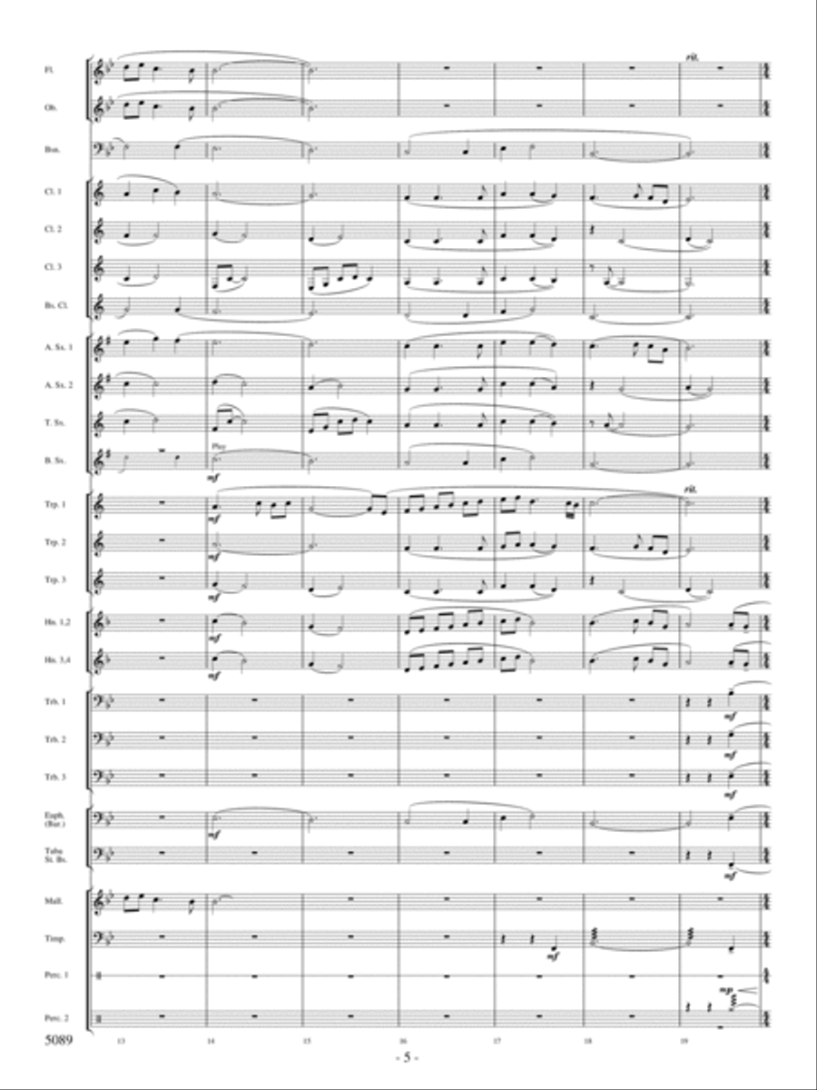 For Thy Courts Above For Thy Courts Above Concert Band scores gallery preview page 4