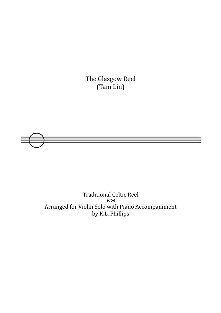 The Glasgow Reel (Tam Lin) - Celtic Violin Solo with Piano Accompaniment String Duet scores gallery preview page 1