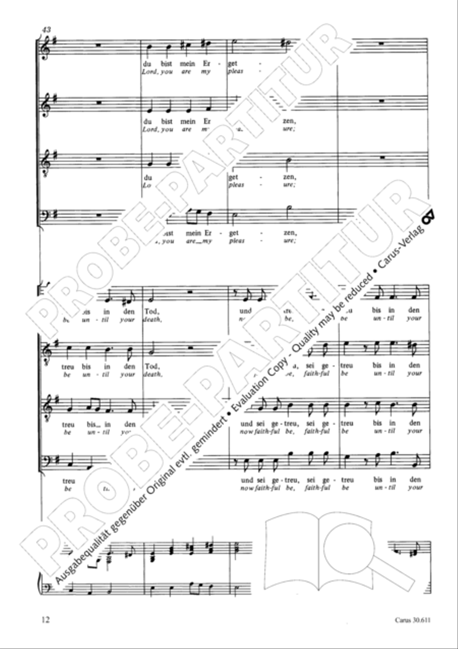 Keep what you have (Halt, was du hast) 4-Part scores gallery preview page 13