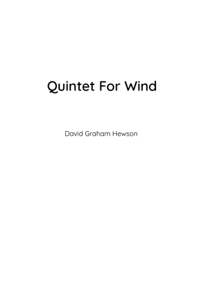Quintet For Wind
