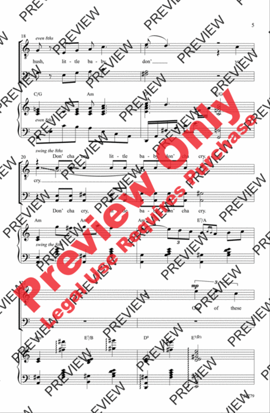 Summertime Men's Choir scores gallery preview page 5