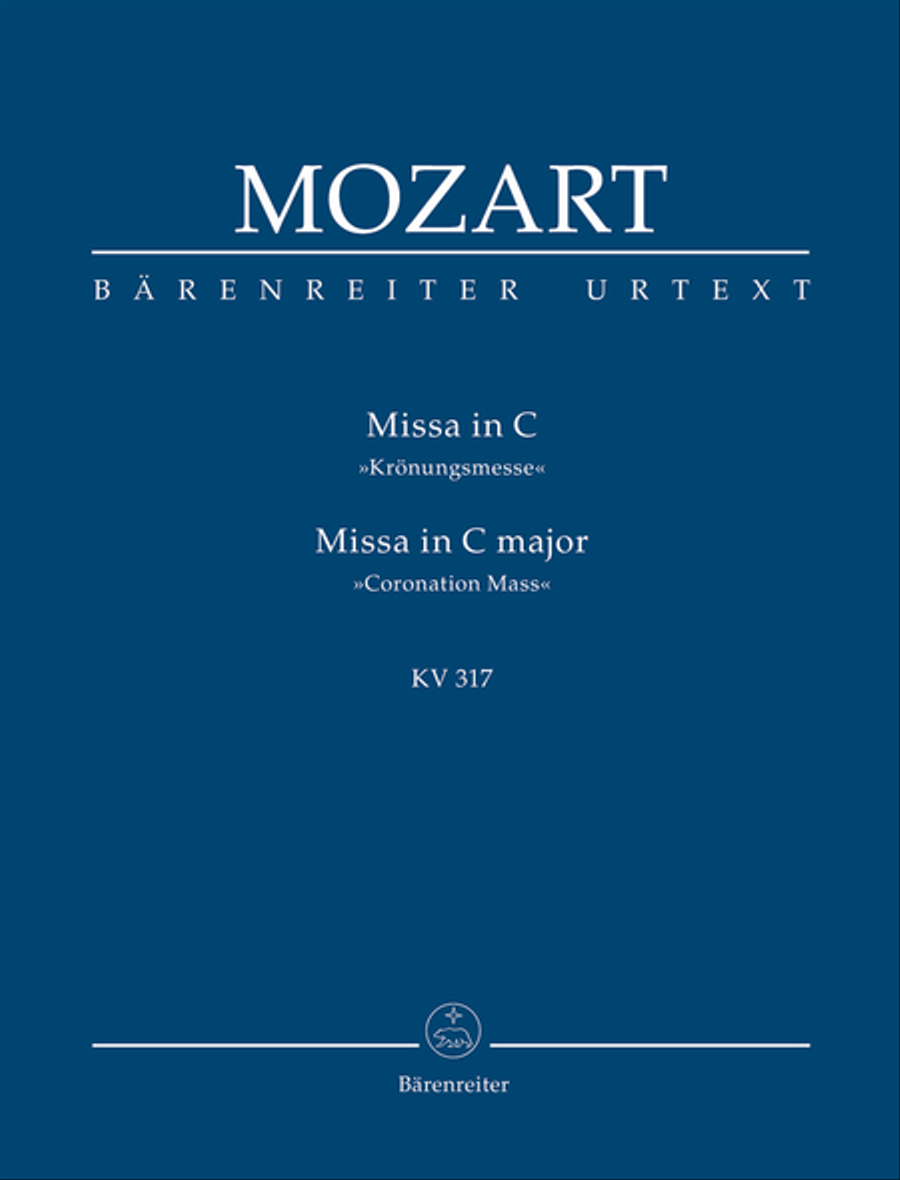 Missa C major, KV 317 'Coronation Mass' 4-Part scores gallery preview page 1