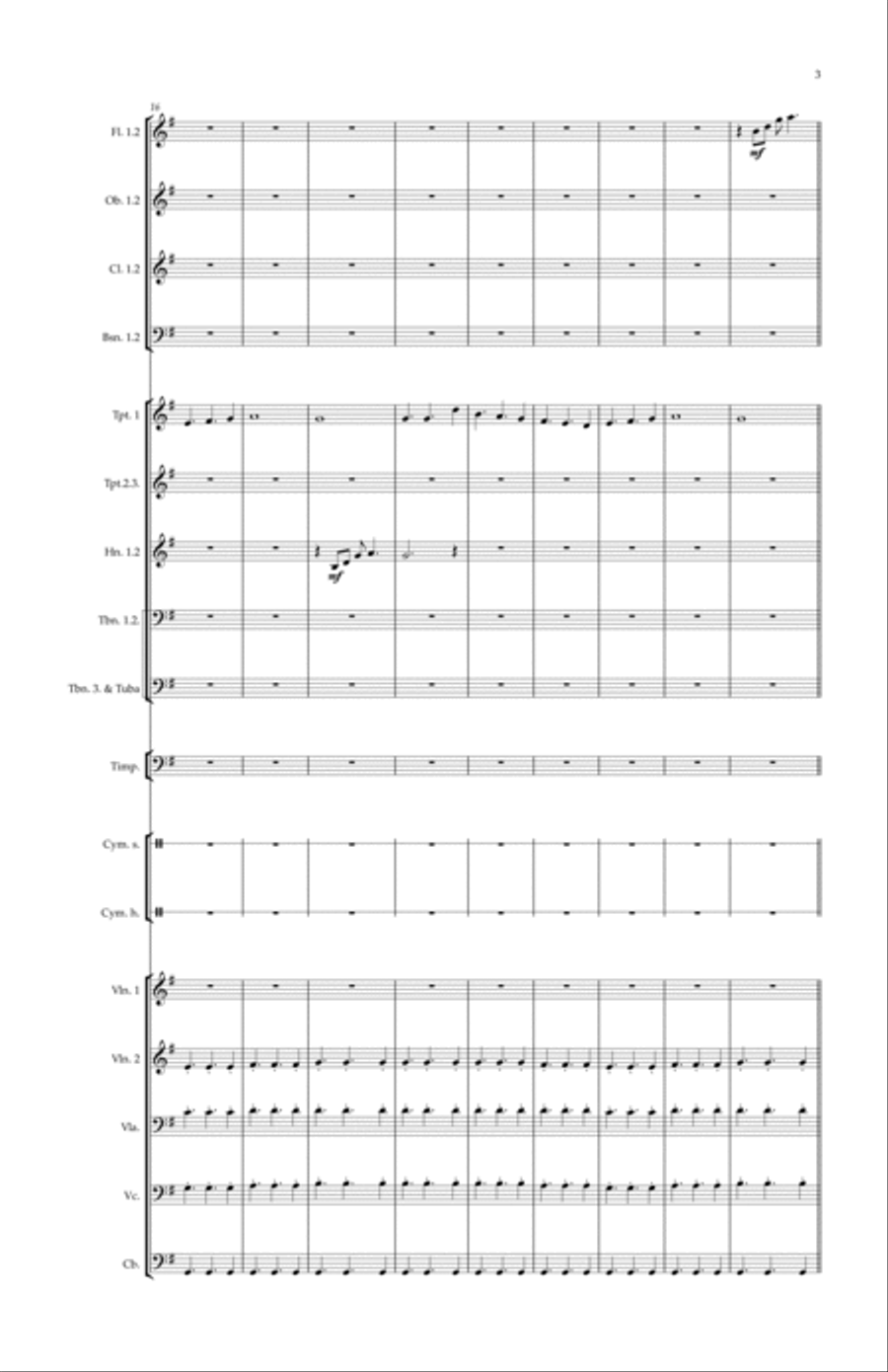 PRAISE TO THE LORD! PRAISE TO THE LORD! Full Orchestra scores gallery preview page 3