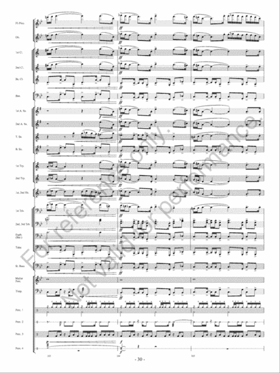The Ocean Of Fire The Ocean Of Fire Concert Band scores gallery preview page 31
