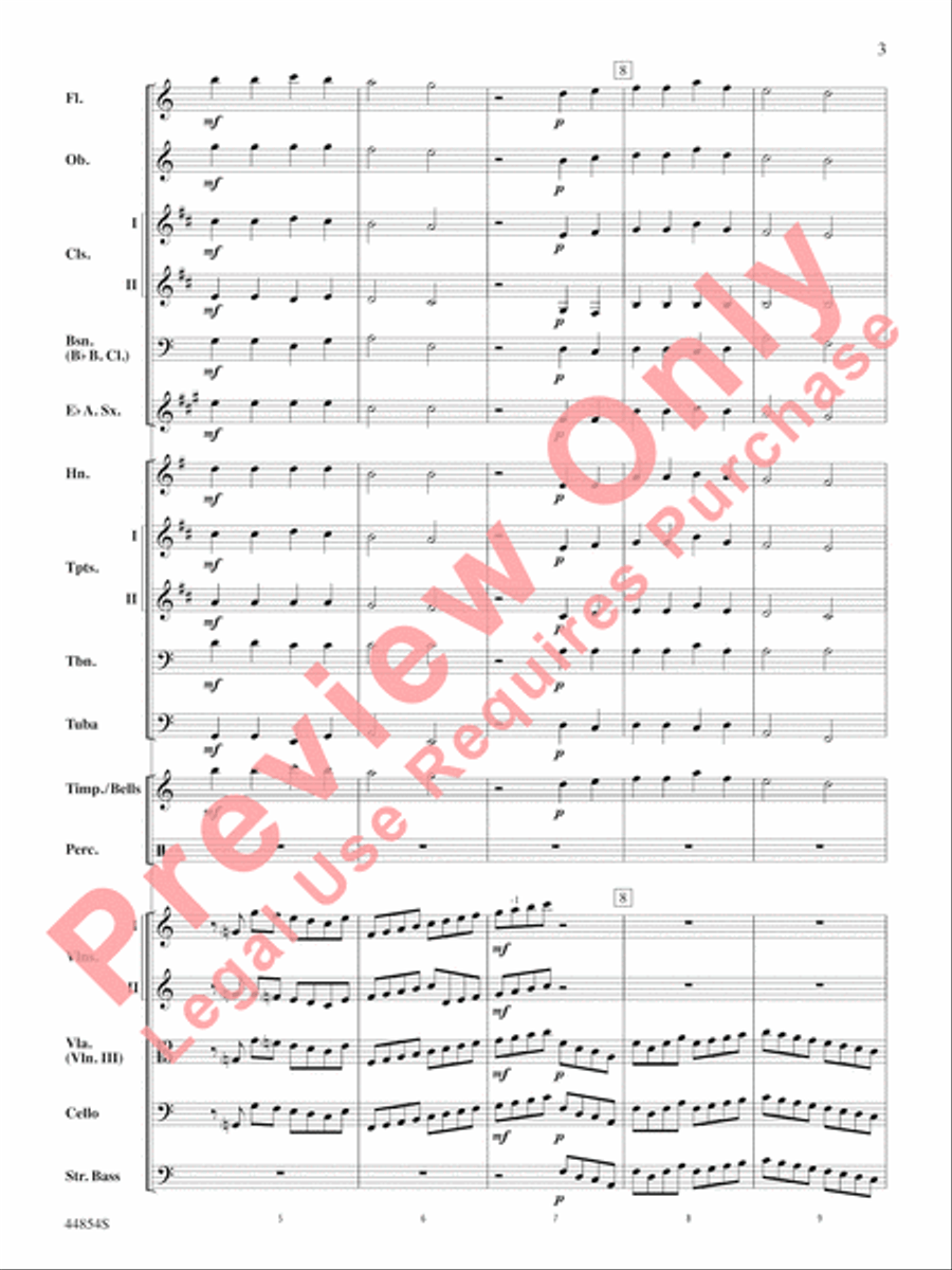 Romeo and Juliet Overture Full Orchestra scores gallery preview page 4