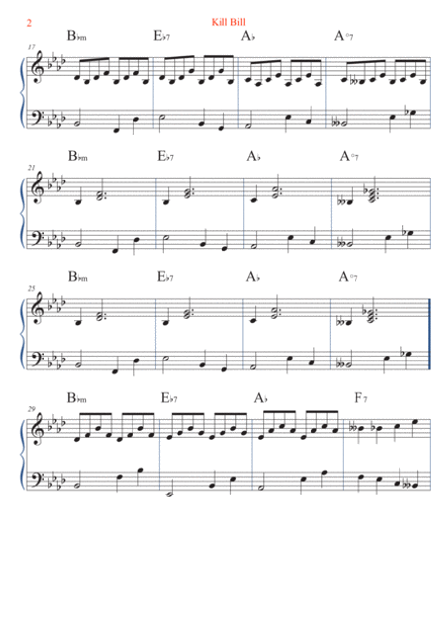 Kill Bill Woodwind Duet scores gallery preview page 2