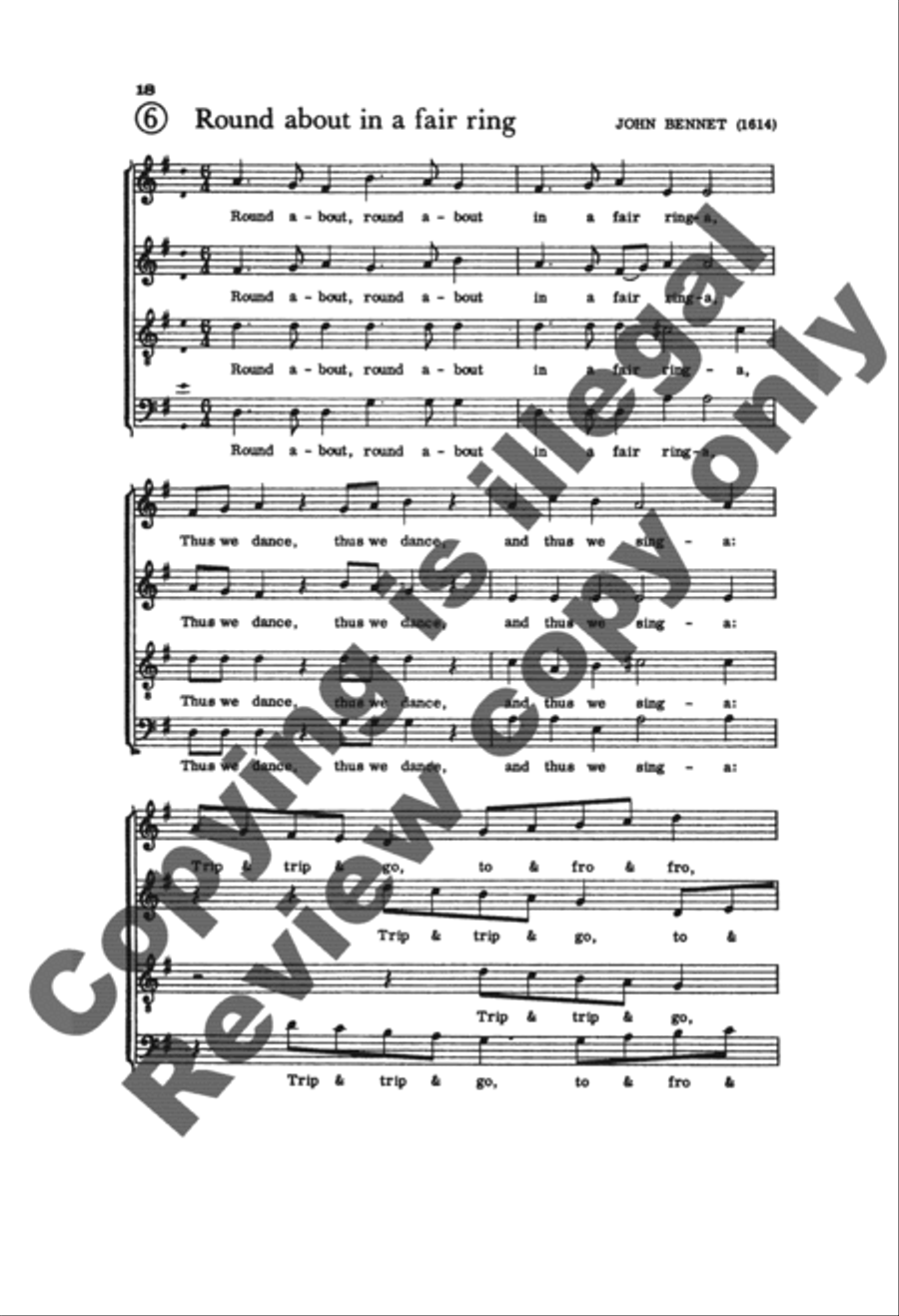 Invitation to Madrigals, Book 5 4-Part scores gallery preview page 8