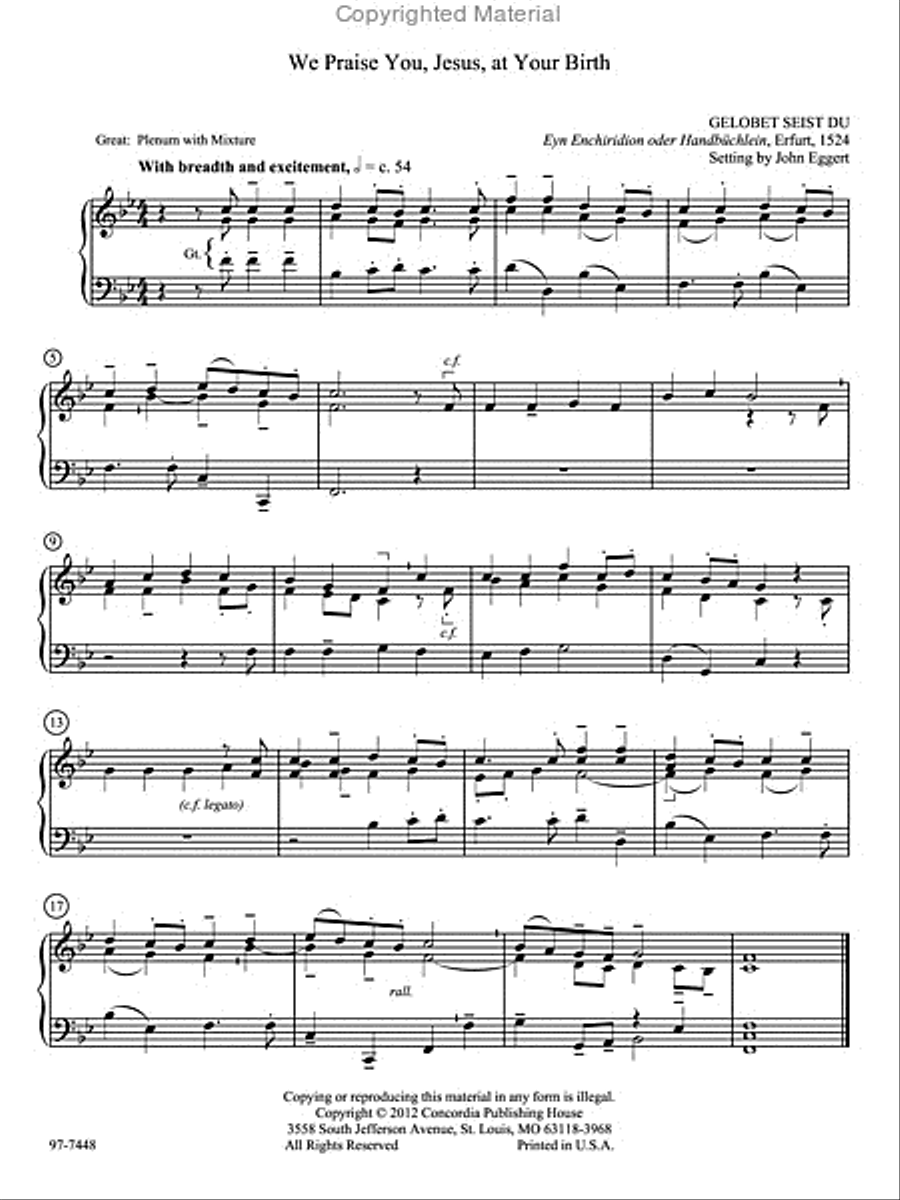 Carols for the Nativity: Nine Carol Settings for Organ Organ Solo scores gallery preview page 2