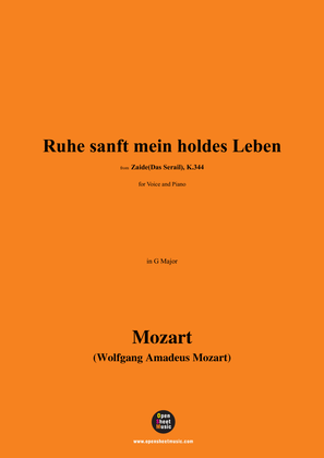 W. A. Mozart-Ruhe sanft mein holdes Leben,K.344 No.3,in G Major