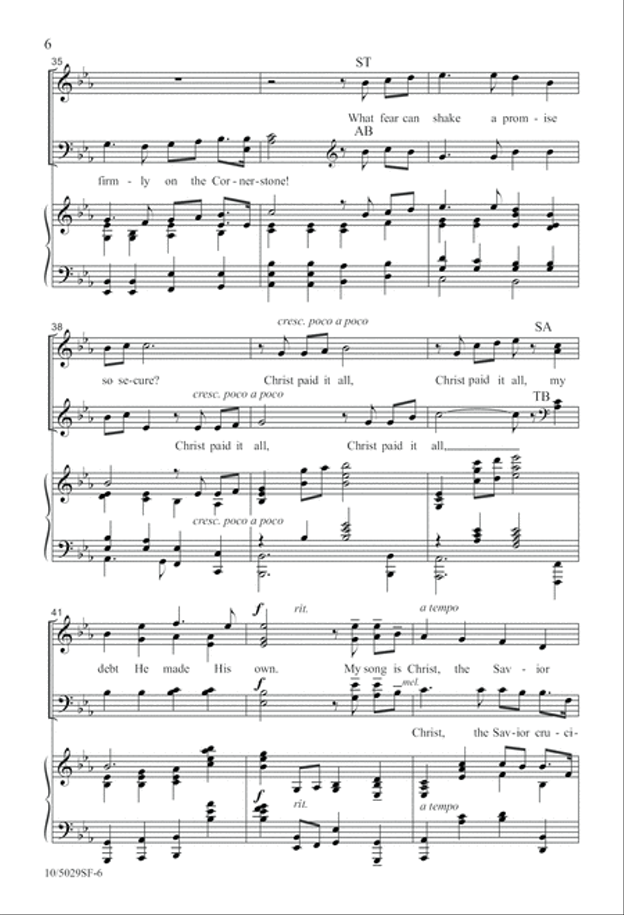 My Song Is Christ 4-Part scores gallery preview page 6