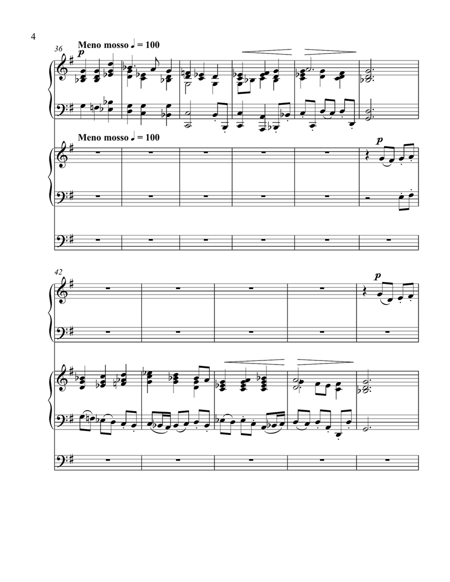 Praise To The Lord, The Almighty Score and Parts scores gallery preview page 4