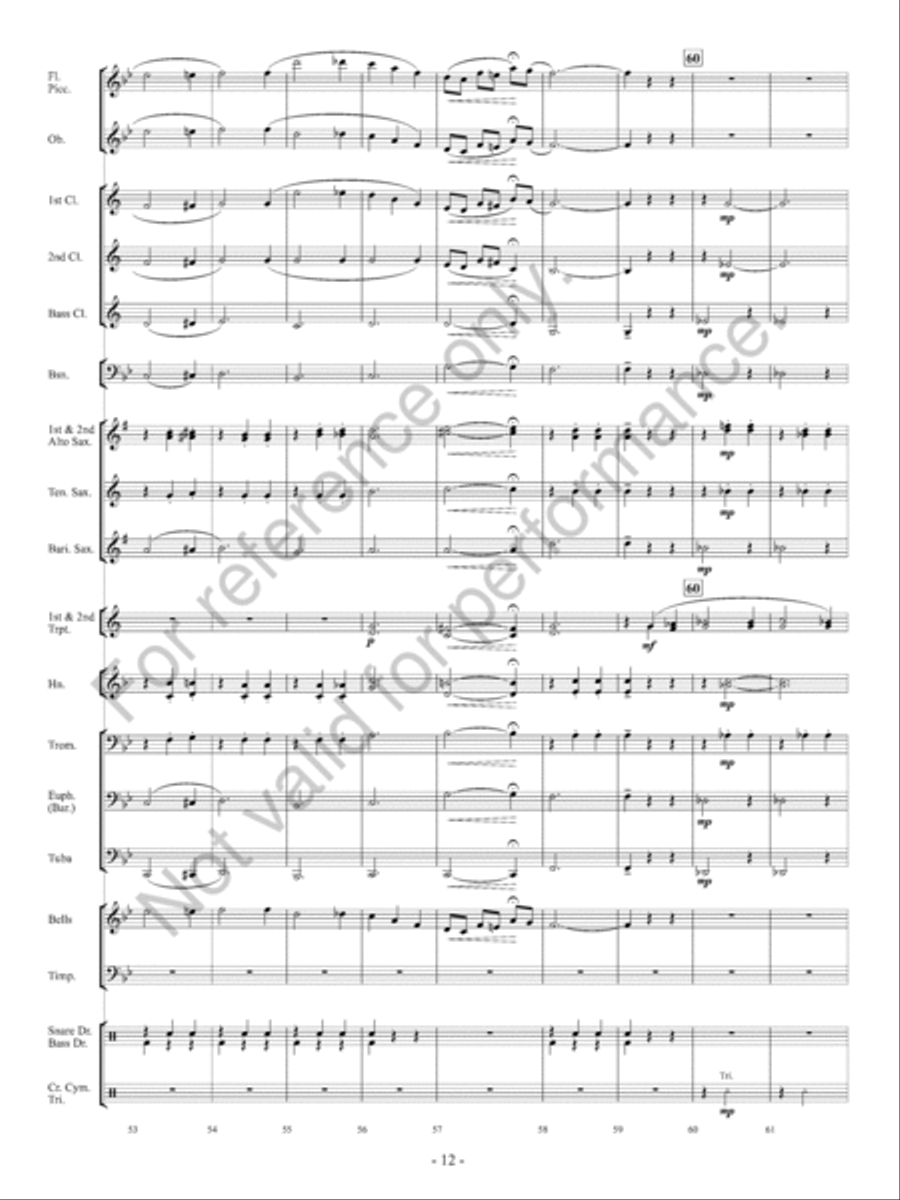 Orpheus Concert Band scores gallery preview page 13