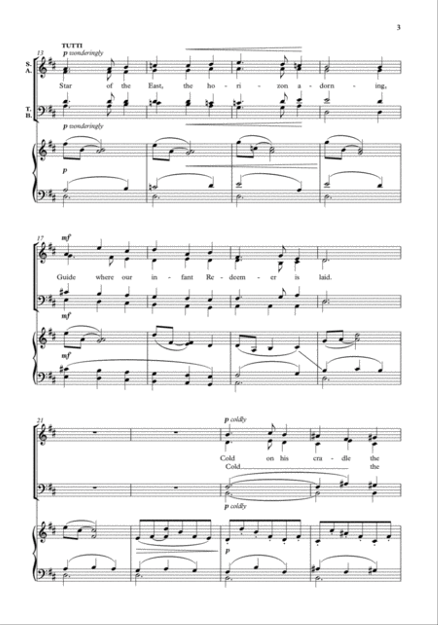 Star of the East 4-Part scores gallery preview page 3